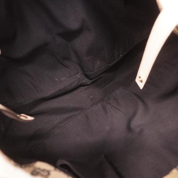 GUCCI Shoulder Bag Abby 130736 Leather Navy White Champagne Women's - Picture 4 of 10